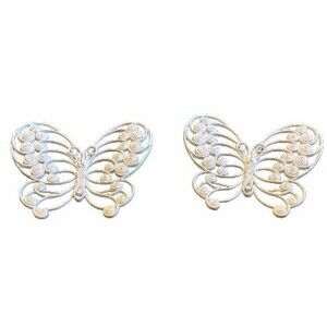BURWOOD Products Butterflies Wall Decor Vintage  10.5 in Tall 12.5 in Wide
